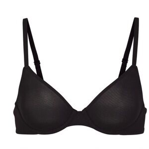 NWT Skims Fits Everybody Unlined Underwire Bra Onyx Black sz 32DD